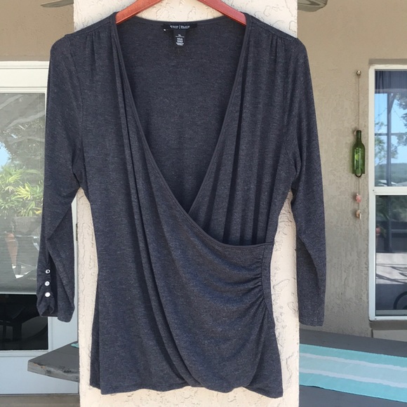 White House Black Market Tops - White House Black Market, criss cross front top.